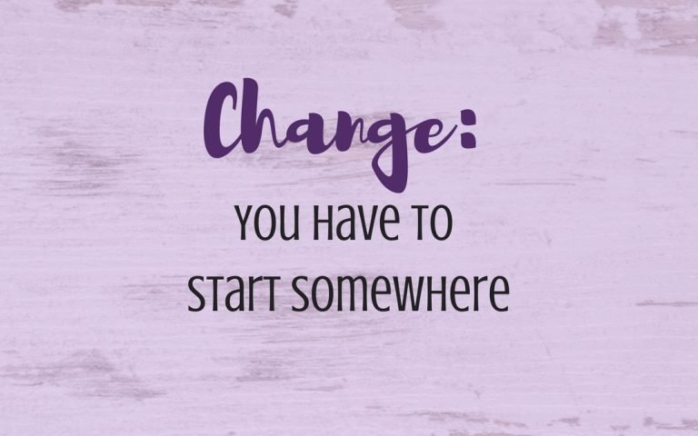 You Have to Start Somewhere