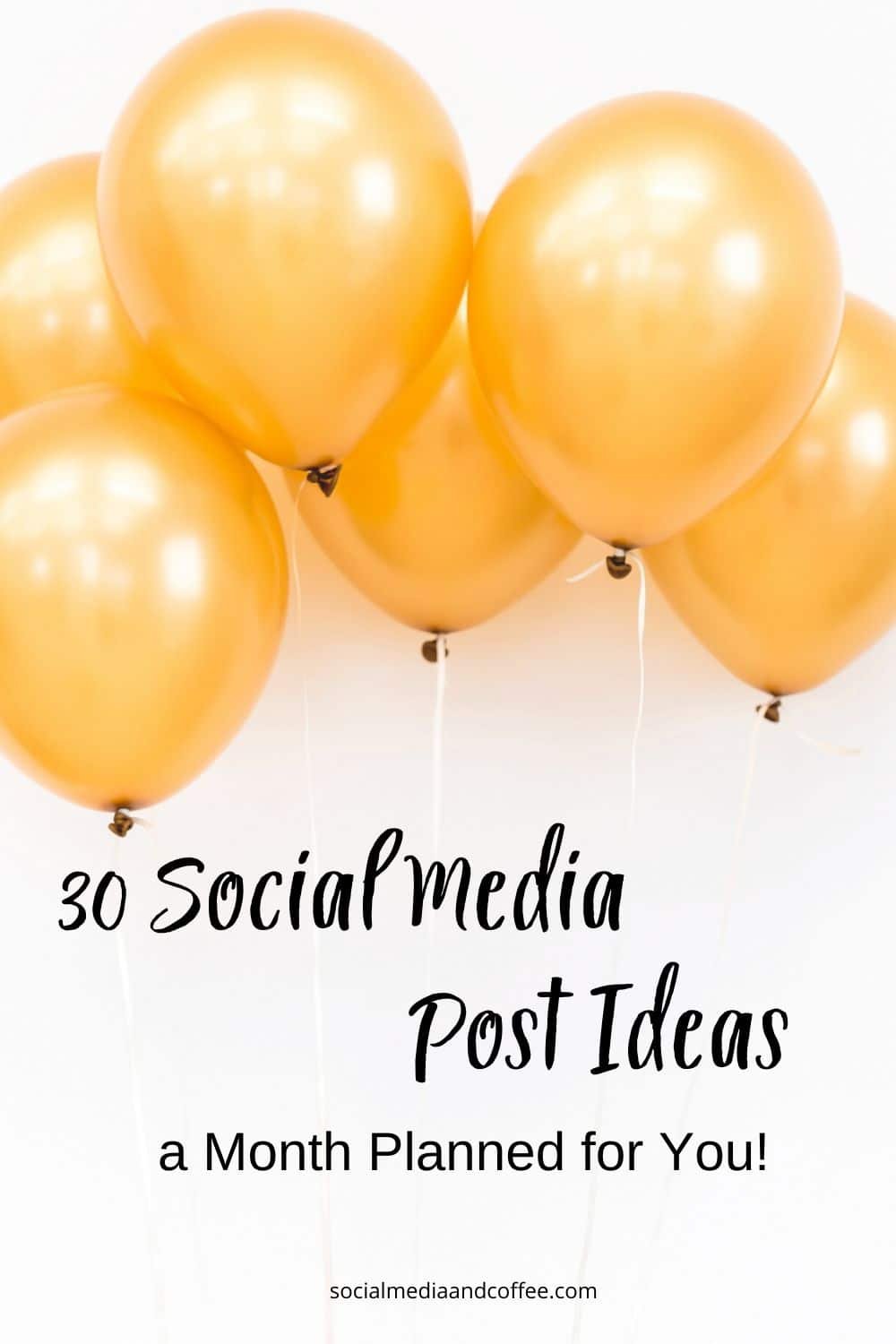 30 Social Media Post Ideas - a Month Planned for You! | Social media marketing | online business | Facebook | Instagram | Twitter | blog | blogging | small business | #onlinebusiness #marketing #Facebook #socialmedia #Instagram #Twitter #blog #blogging