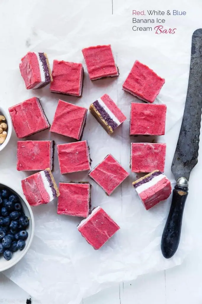 Recipe for vegan banana ice cream bars
