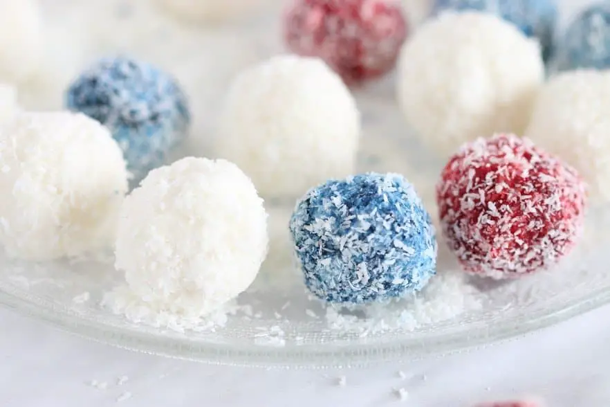 Recipe to make vegan coconut balls