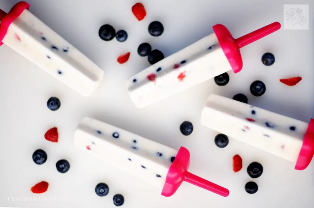 Making coconut milk popsicles is one of the vegan 4th of July desserts in this post.