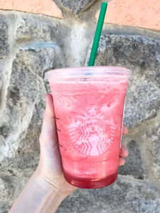 Starbucks blended strawberry lemonade