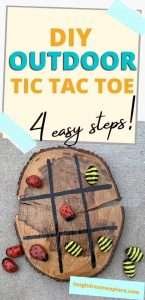 DIY Outdoor Tic Tac Toe