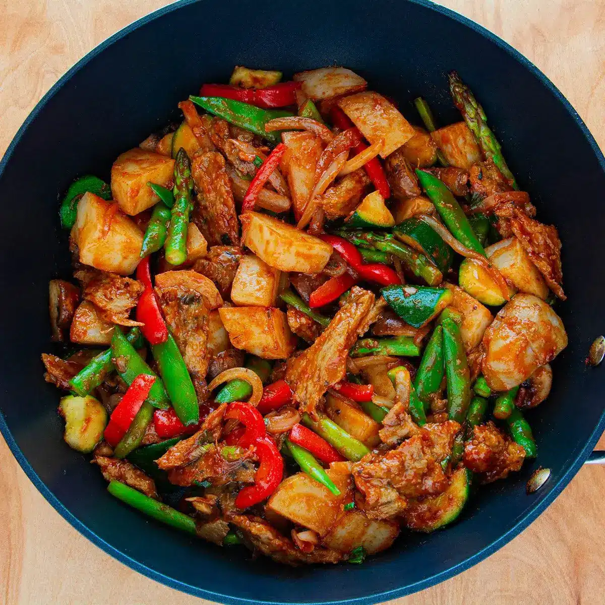 vegan dak galbi