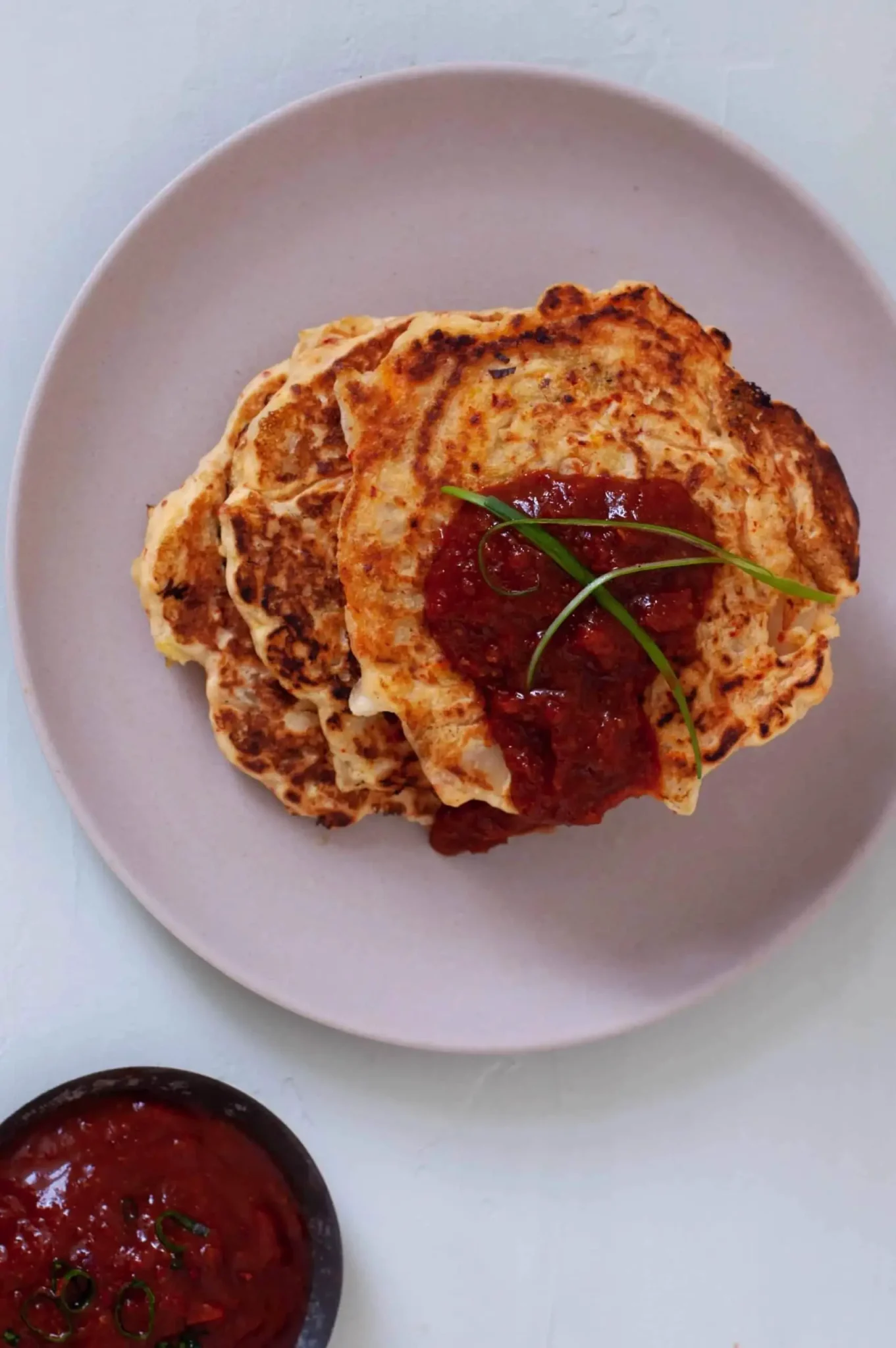 vegan kimchi pancakes