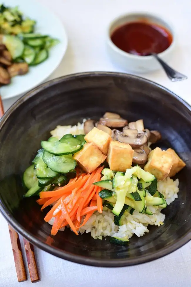 vegan Tofu Bibimbap