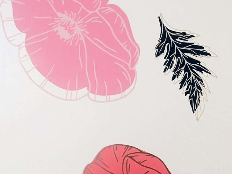 DIY Floral Wall Decals Tutorial – Part 2: Vinyl Cutting, Weeding, & Application