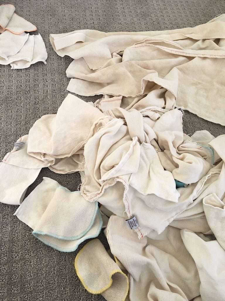 folding cloth diapers