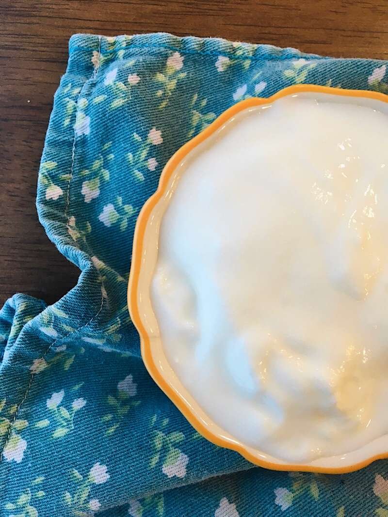 yogurt close up