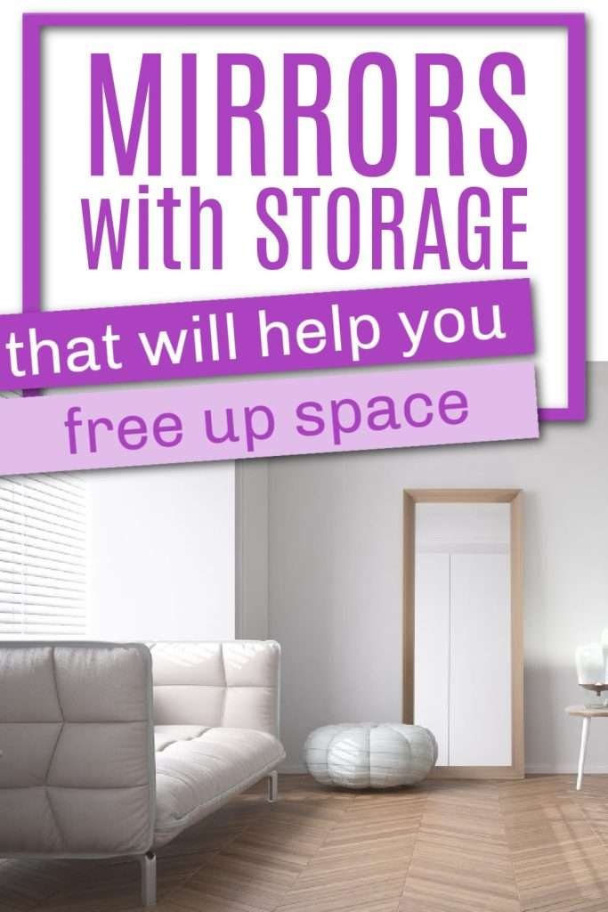 Full length mirrors with hidden storage