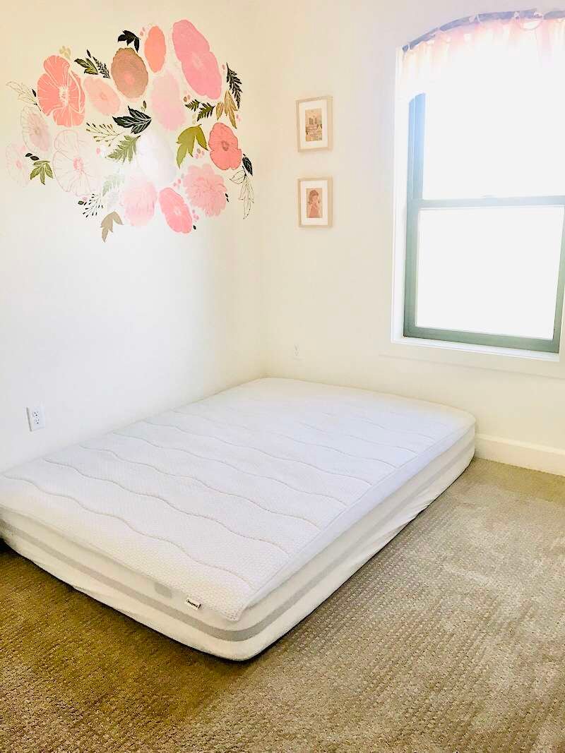 Mattress on floor toddler room