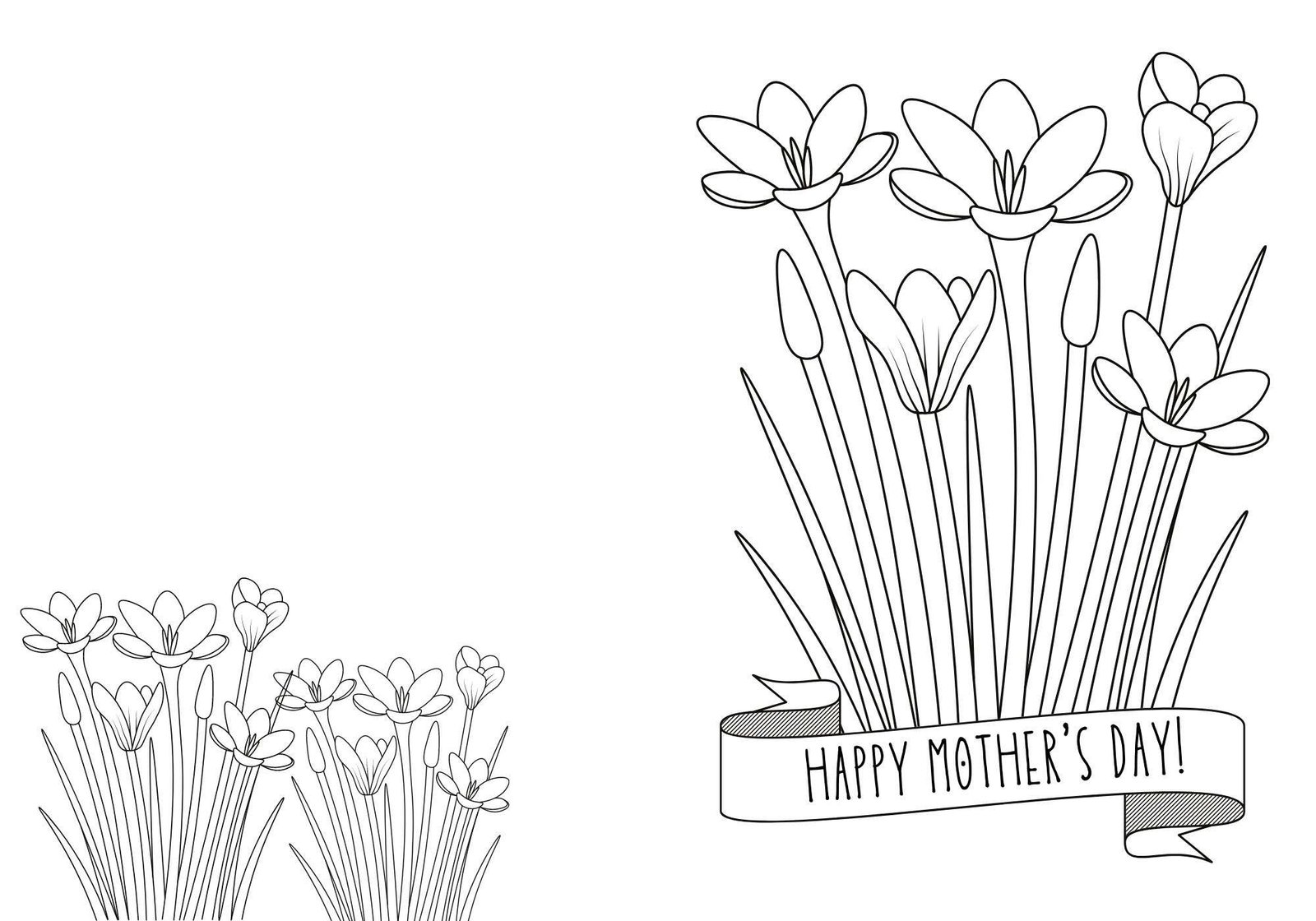 "Happy Mother's Day" Daffodils & Ribbon
