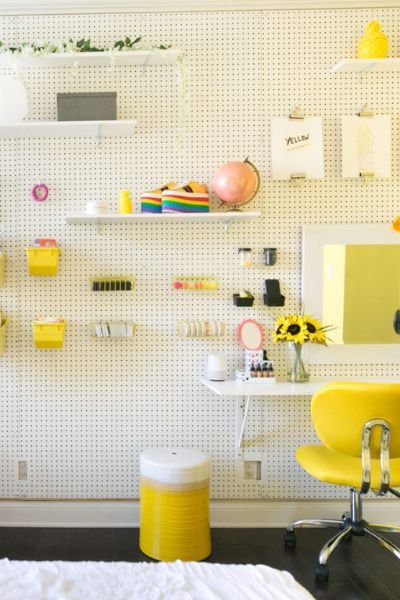 PEGBOARD IDEAS FOR BEDROOM