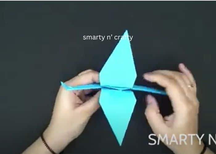 creating a crane with a paper