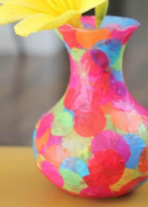 EASY MOD PODGE CONFETTI VASE