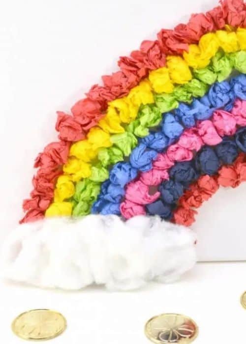 RAINBOW TISSUE PAPER CRAFT FOR KIDS