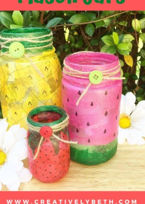 FRUIT MASON JARS SPRING CRAFT