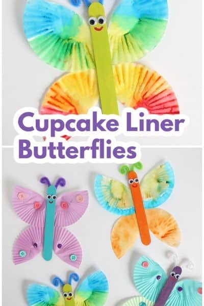 CUPCAKE LINER BUTTERFLY CRAFT