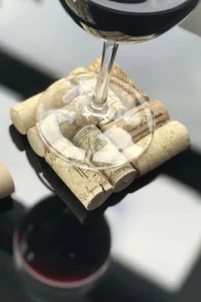 Wine cork coasters