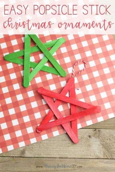 Popsicle Stick Star Ornament