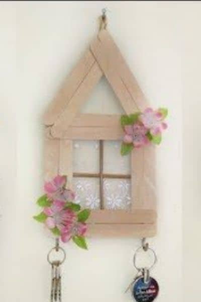 Popsicle Stick Key Holder