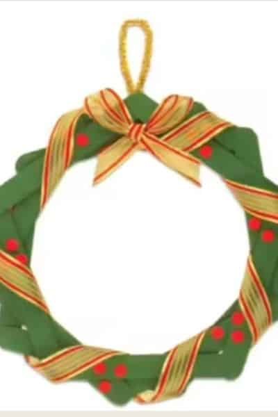 Popsicle Stick Wreath