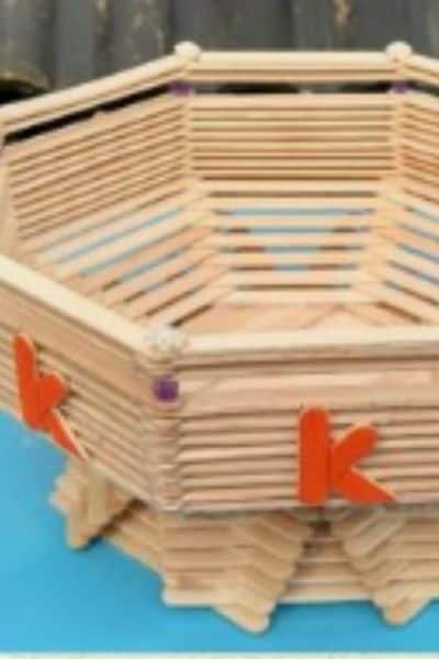 Popsicle Stick Fruit Basket