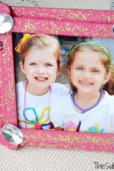 Popsicle Stick Picture Hanger