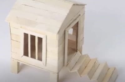 Popsicle Stick Dog House