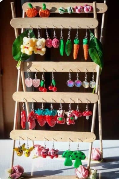 Popsicle Stick Jewelry Holder