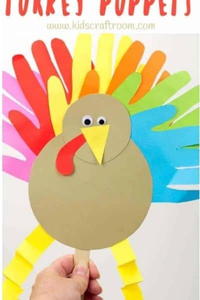 Handprint Turkey Puppets
