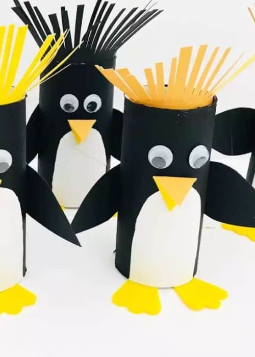 Toilet Paper Roll Penguin Craft