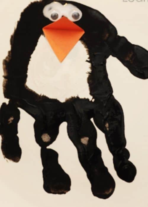 Penguin Handprint Art