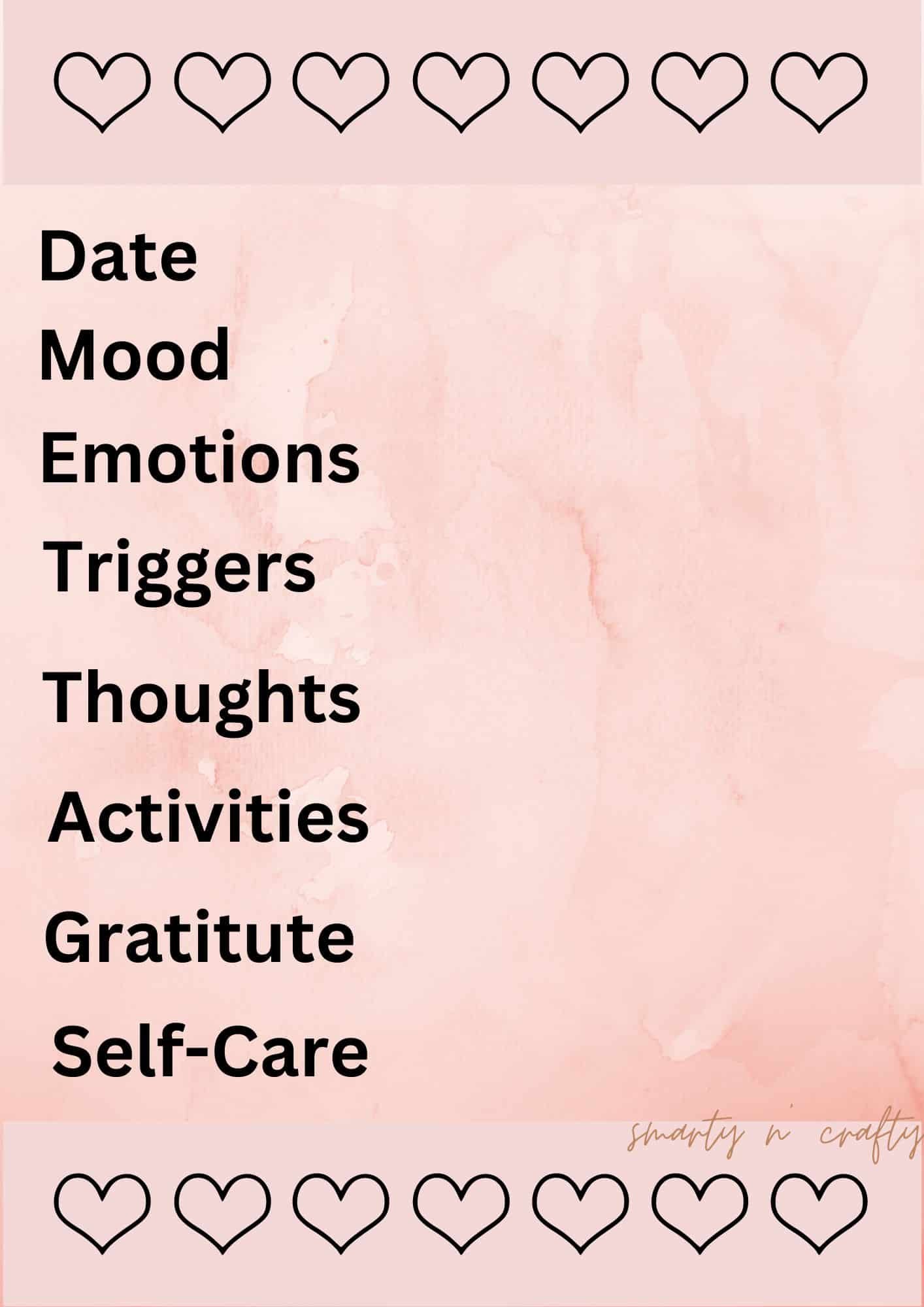 mood tracker journal