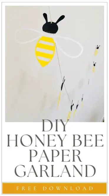 DIY Honey Bee Garland Decoration