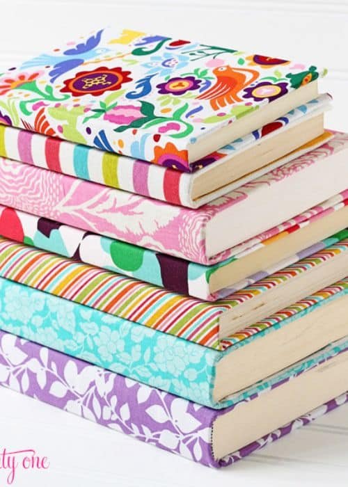 fabric covered books