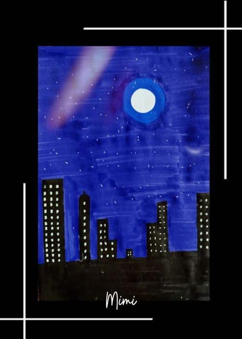 brush pen cityscape