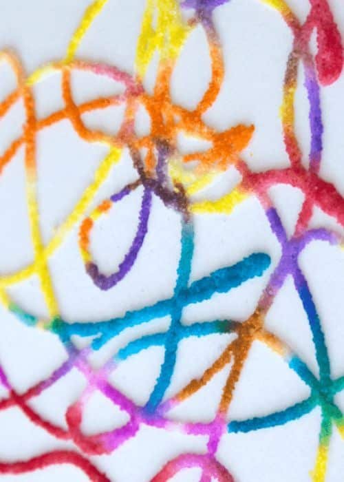 Glue and Salt Puffy Paint