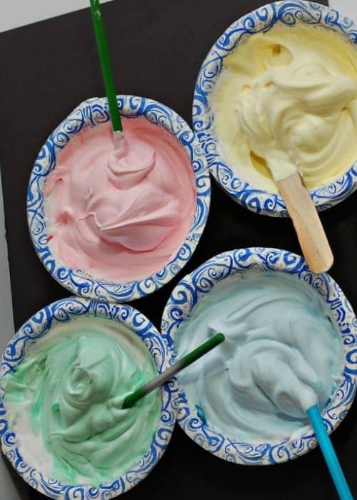 Shaving Cream Puffy Paint