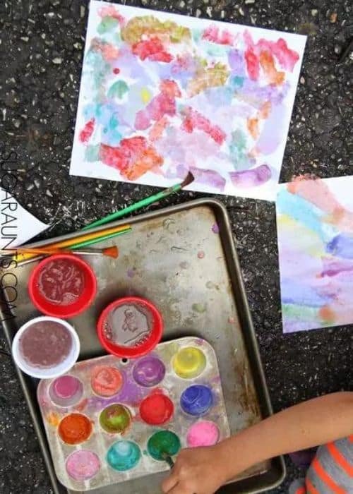Vinegar and Baking Soda Puffy Paint
