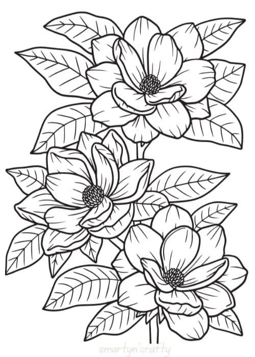 flower coloring pages