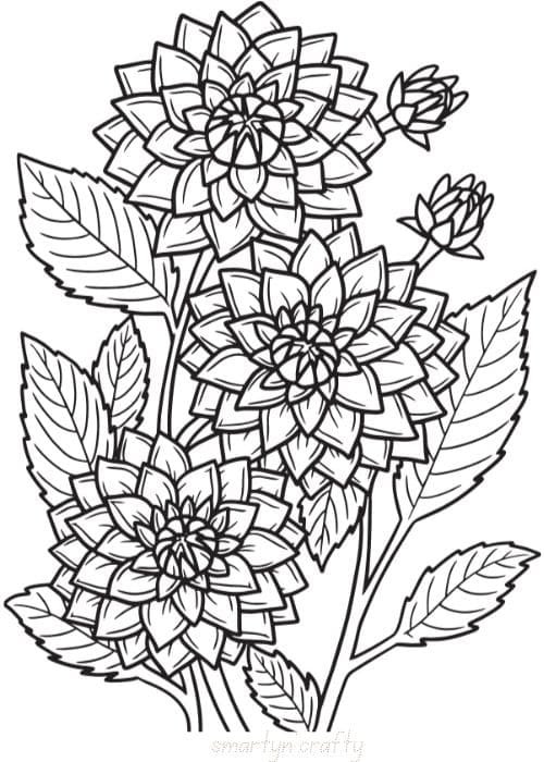 flower coloring pages