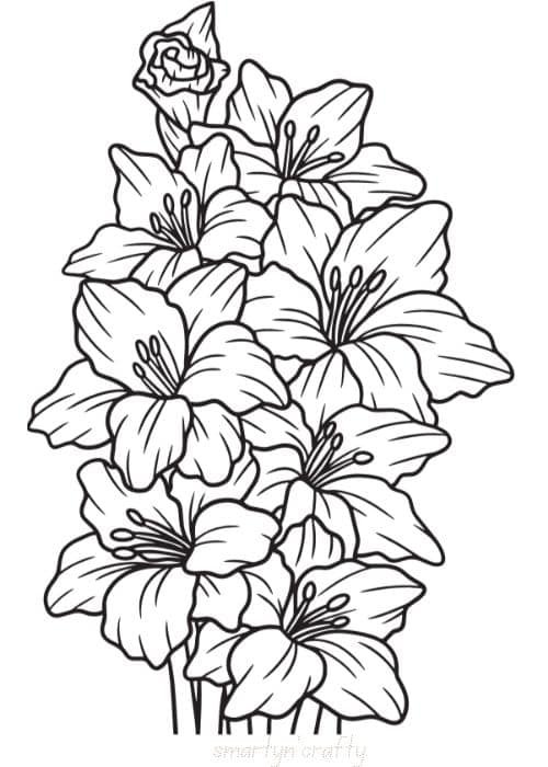 flower coloring pages