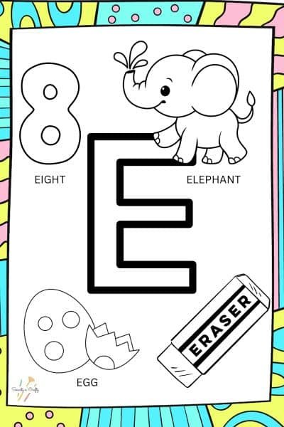 Letter E Preschool Worksheets