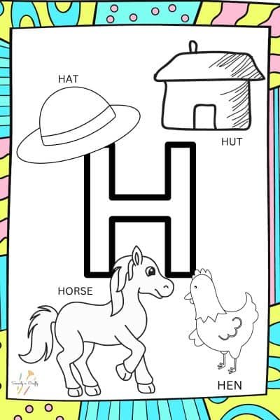 Letter H Preschool Worksheets