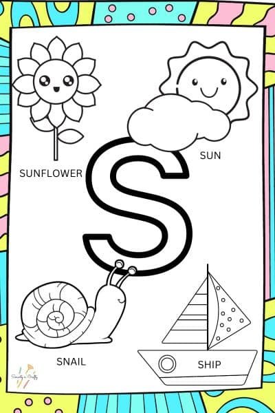 Letter S Preschool Worksheets