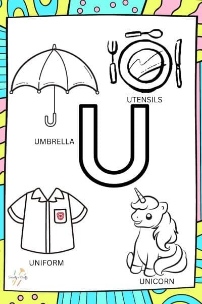 Letter U Preschool Worksheets