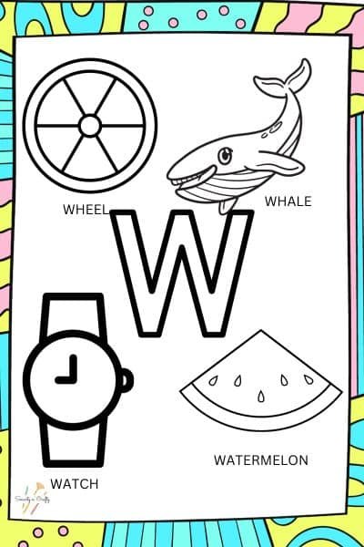 Letter W Preschool Worksheets