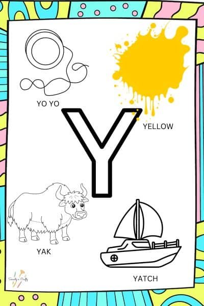 Letter Y Preschool Worksheets
