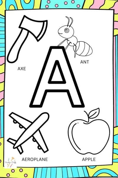 letter A preschool worksheets